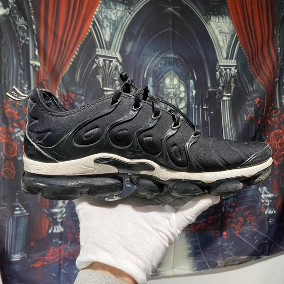 Nike Air Max Vapormax Plus Triple Black 924453-011 SZ 9 Sneaker Shoes - Picture 4 of 8